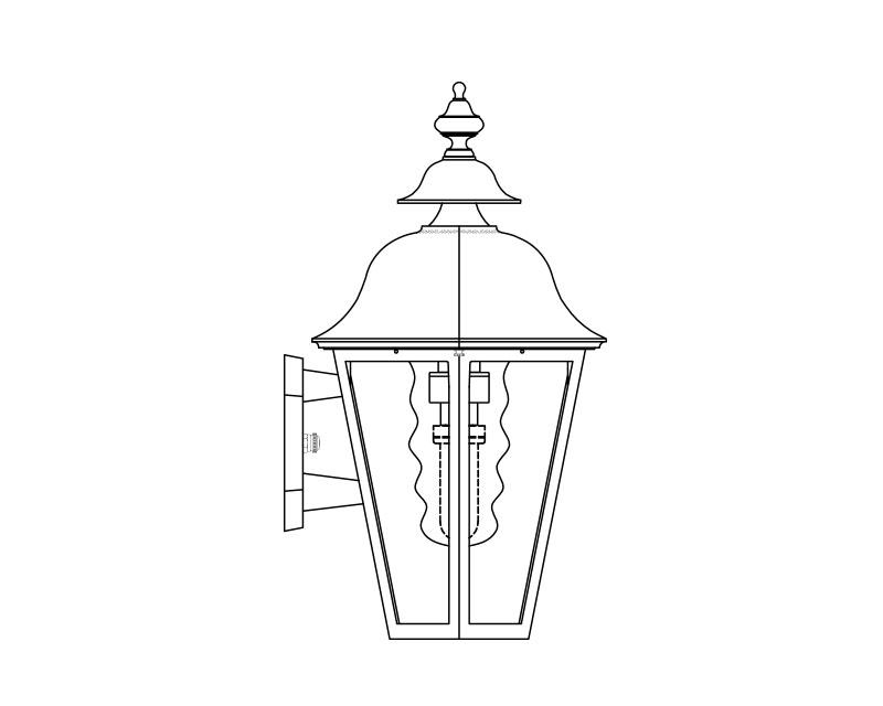 Manor, Medium Fluorescent, aluminum, Wall Mount, opal acrylic, (1) 42W CFL, 120V